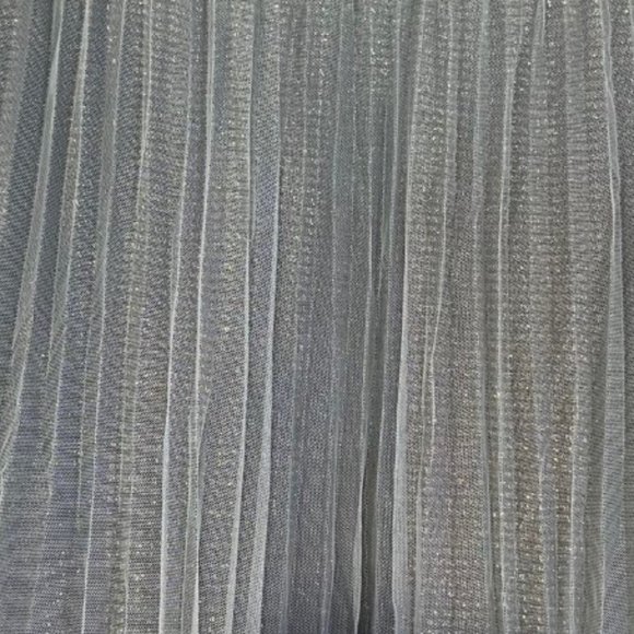 Ombre Pleated Layered Tulle Midi Skirt - Picture 10 of 10